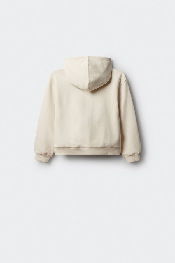 Springfield Kids Sudadera con capucha Snoopy niña. blanco