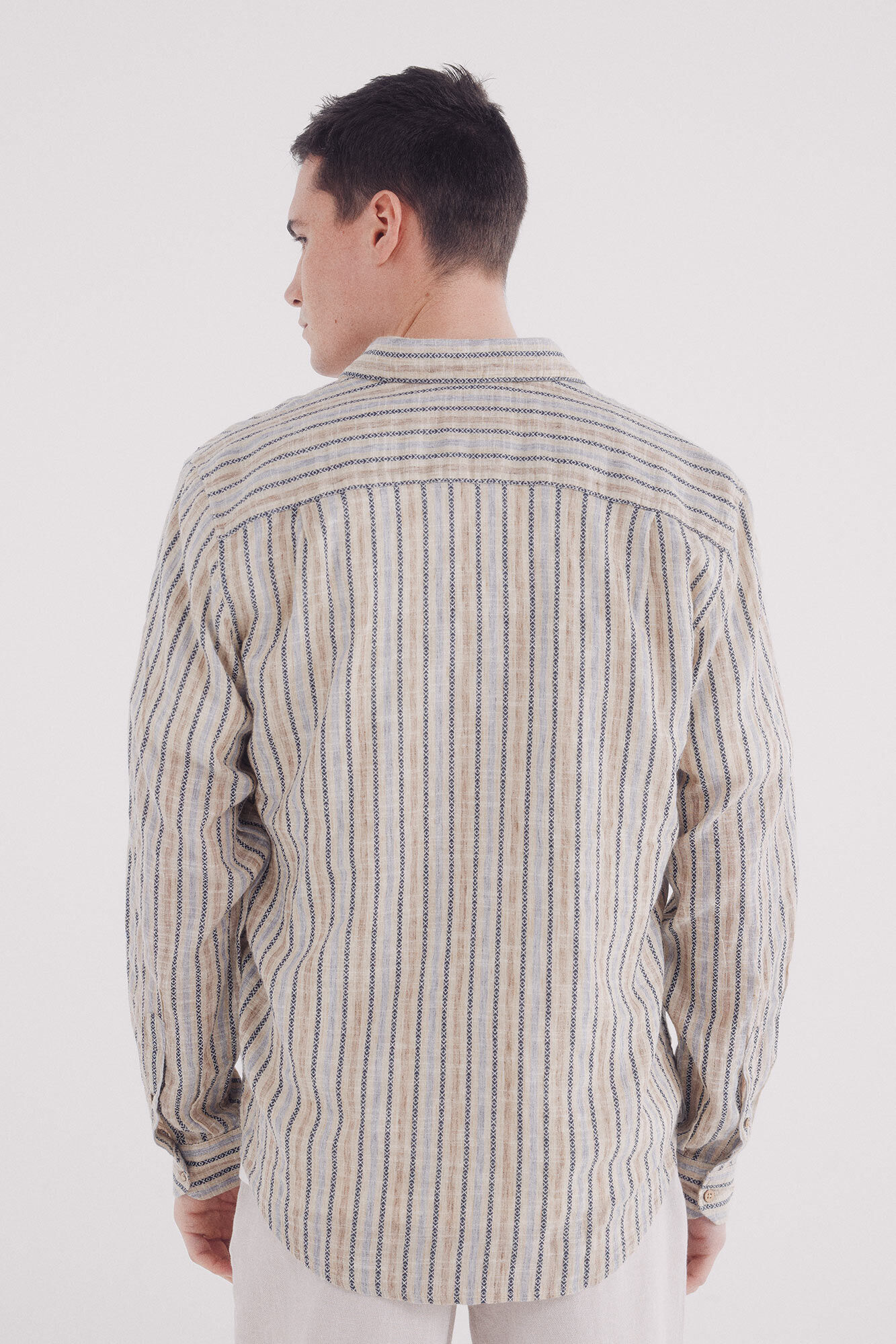 Springfield Camisa rayas blanco