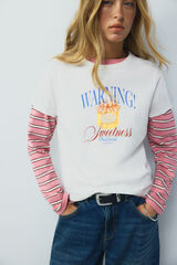 High Spirits Camiseta Warning marfil