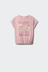 Springfield Kids Playera manga corta little thing para ni&ntilde;a morado/lila