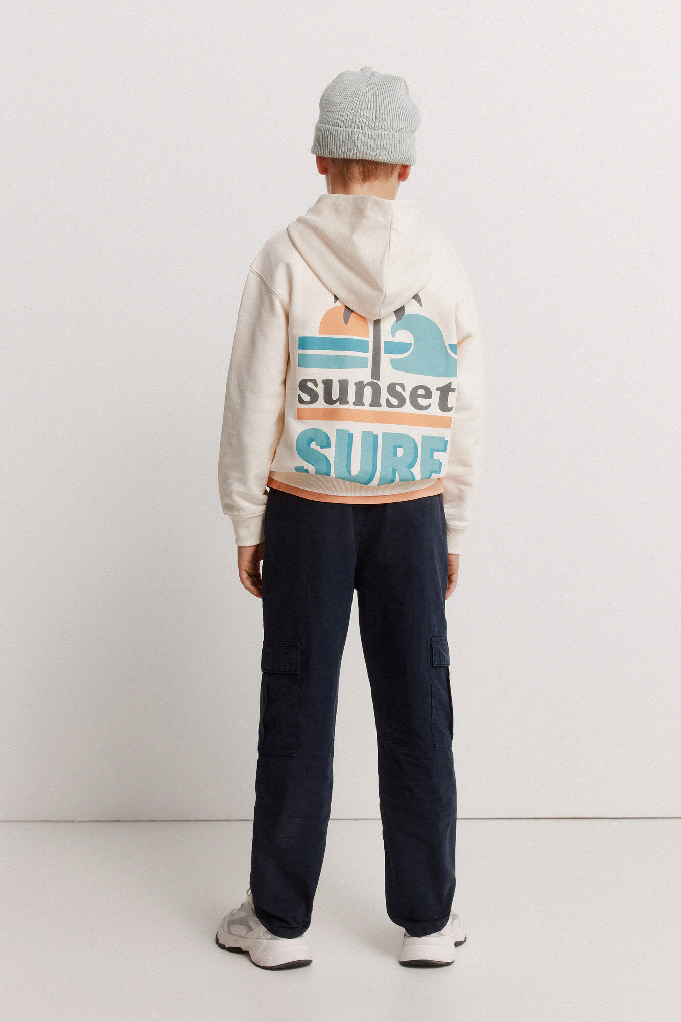 Springfield Kids Pantal&oacute;n chino cargo para ni&ntilde;o azulado