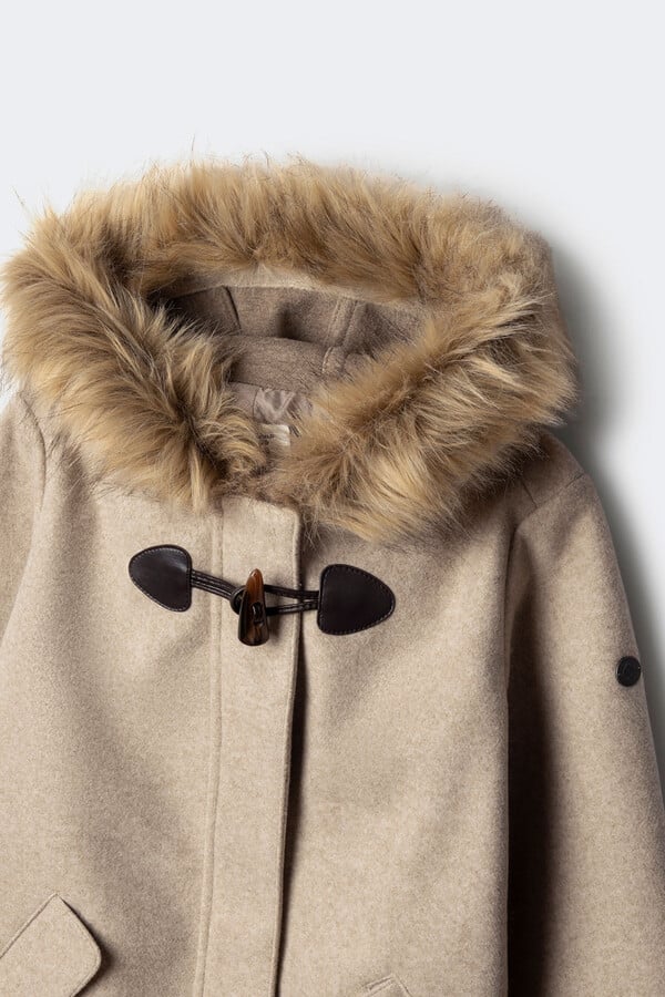 Springfield Kids Gabardina de tela para niñas beige