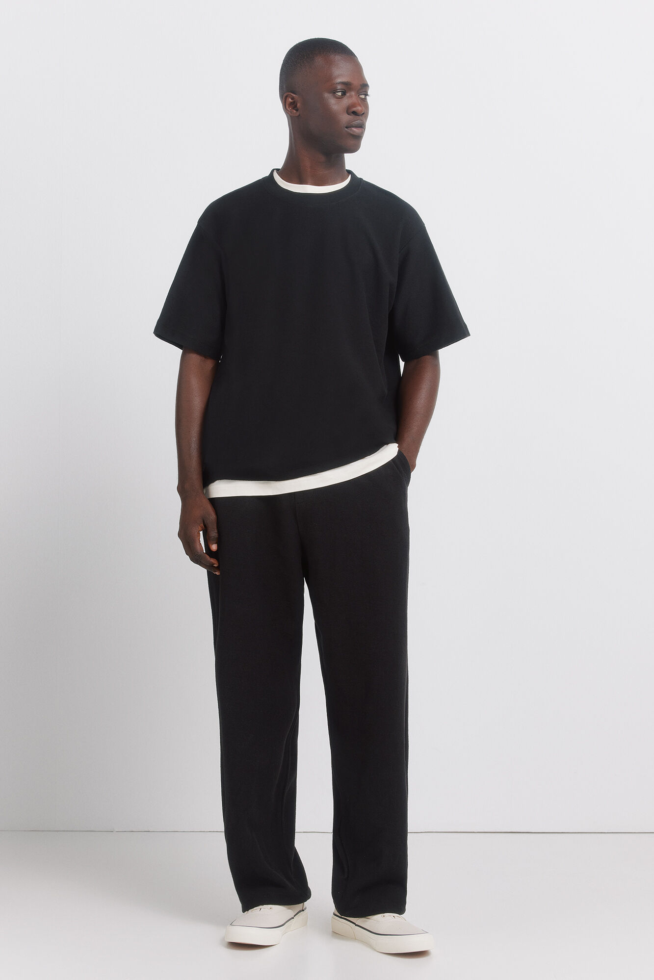 Springfield Playera textura negro