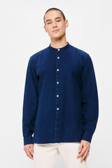 Springfield Camisa indigo mao marino
