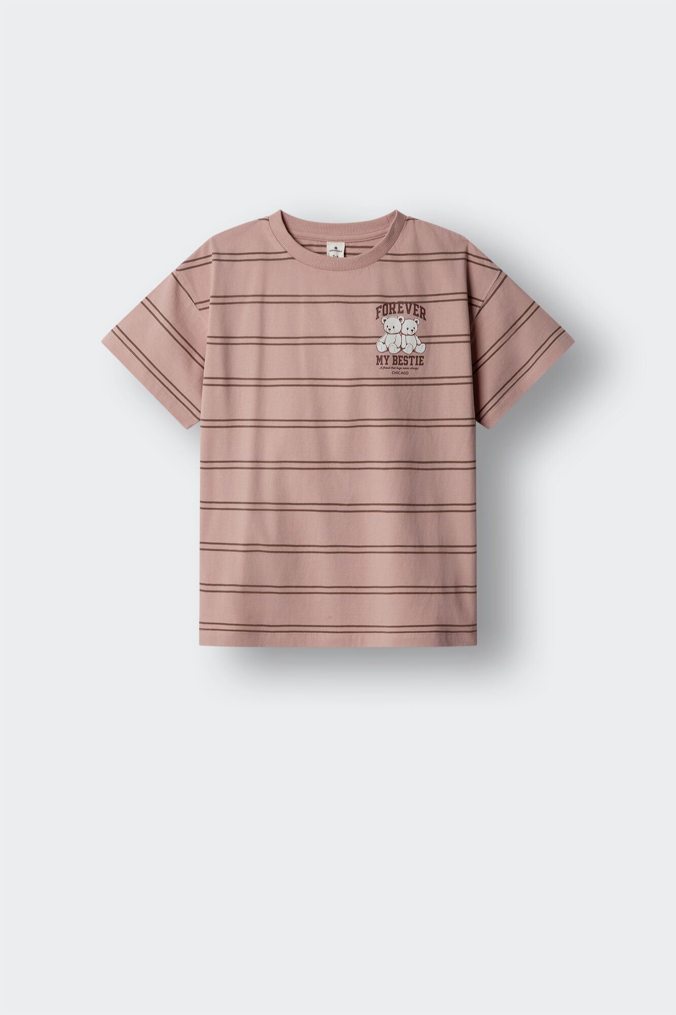 Springfield Kids Playera manga corta de osos a rayas para ni&ntilde;a