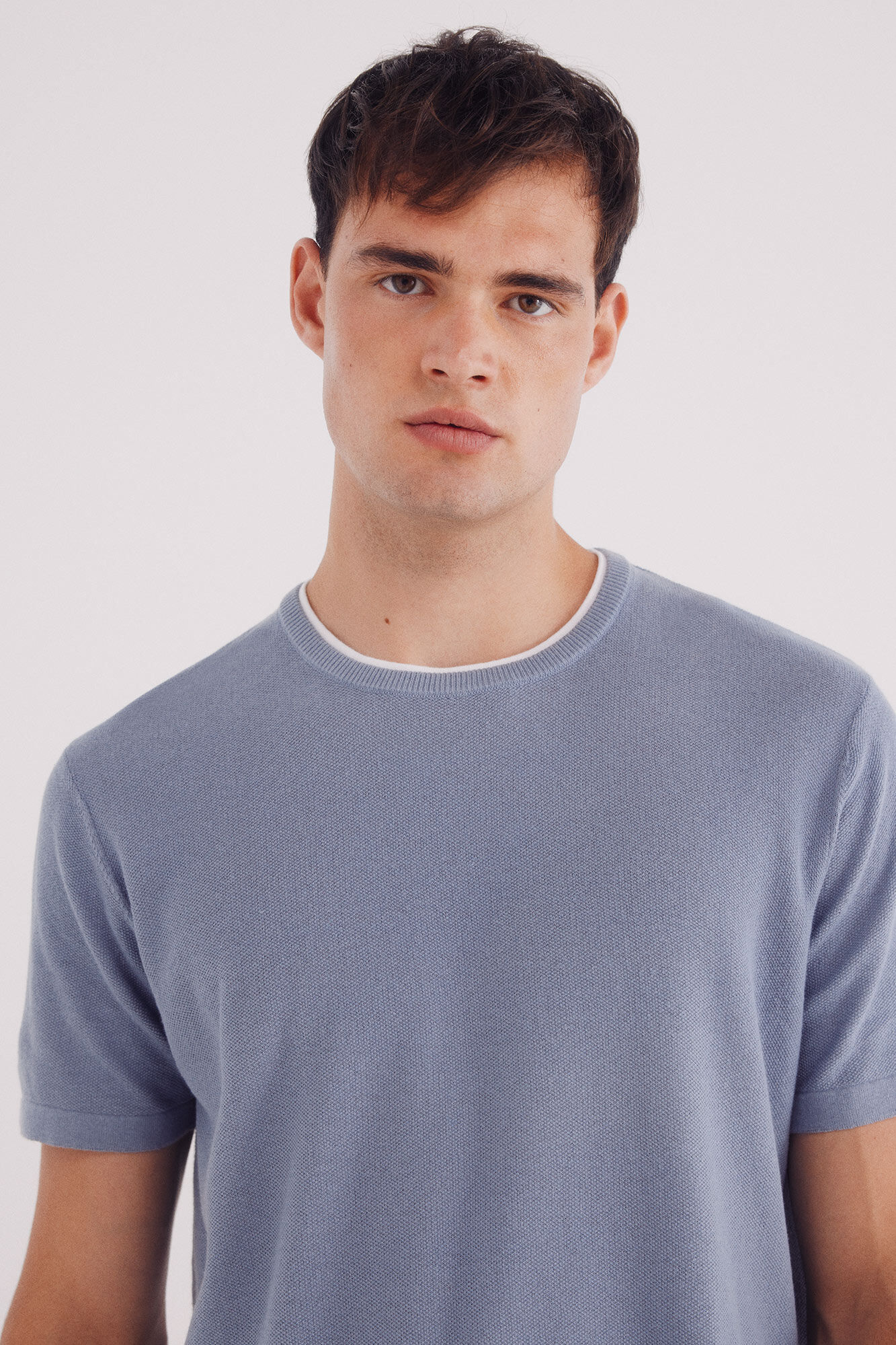 Springfield Jersey manga corta estructura azul
