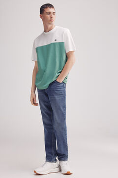 Springfield Playera color block verde