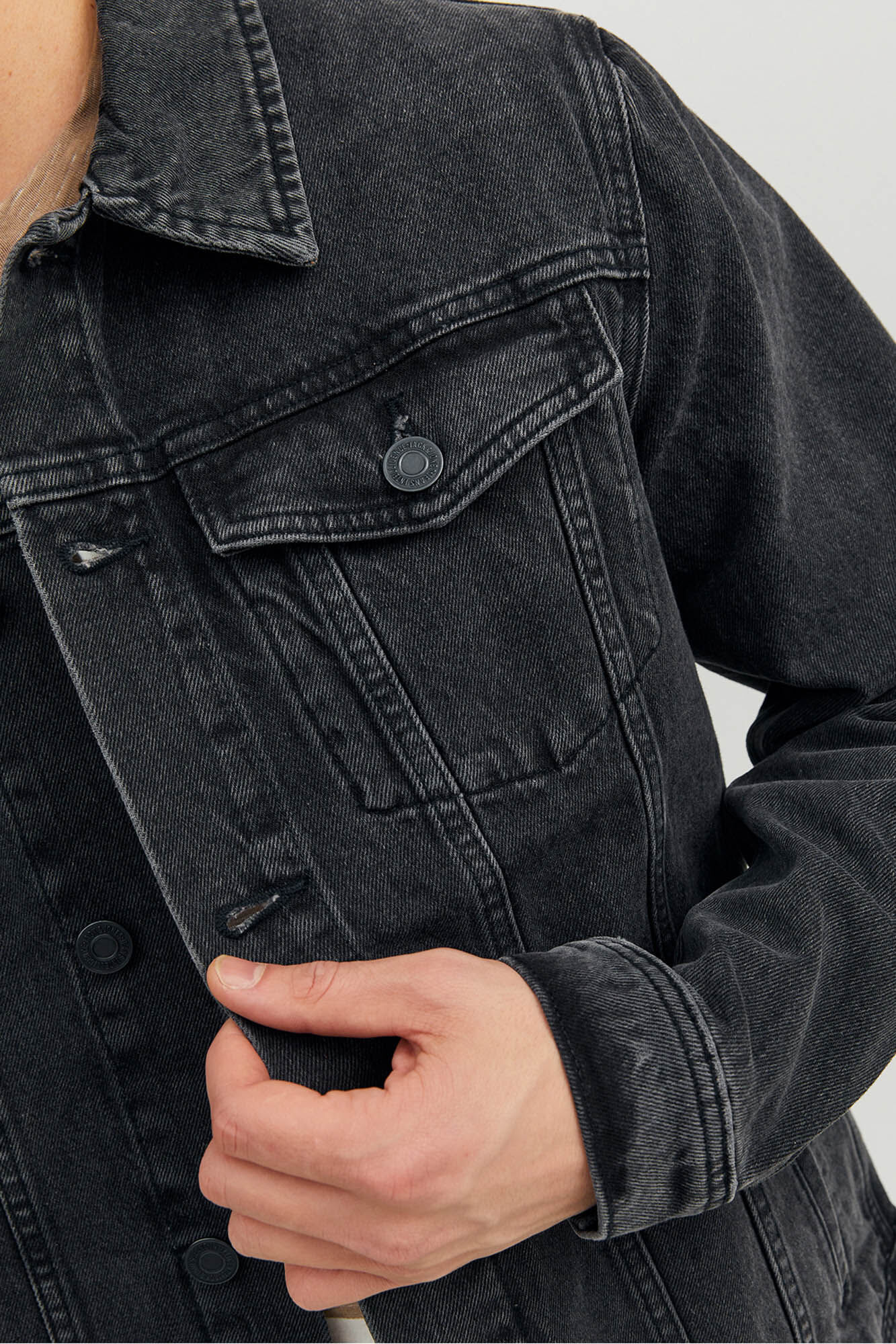Jack & Jones Cazadora denim negro
