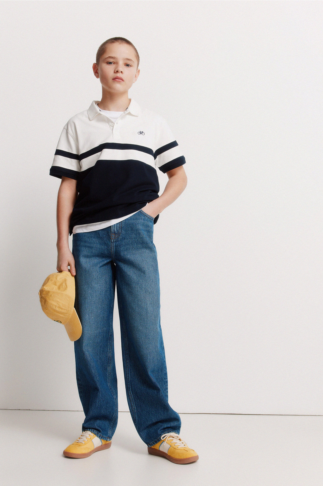 Springfield Kids Polo a rayas para ni&ntilde;o marino