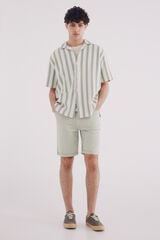Springfield Bermuda color ligera lavada slim fit kaki