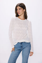 Springfield Playera estructura zigzag natural
