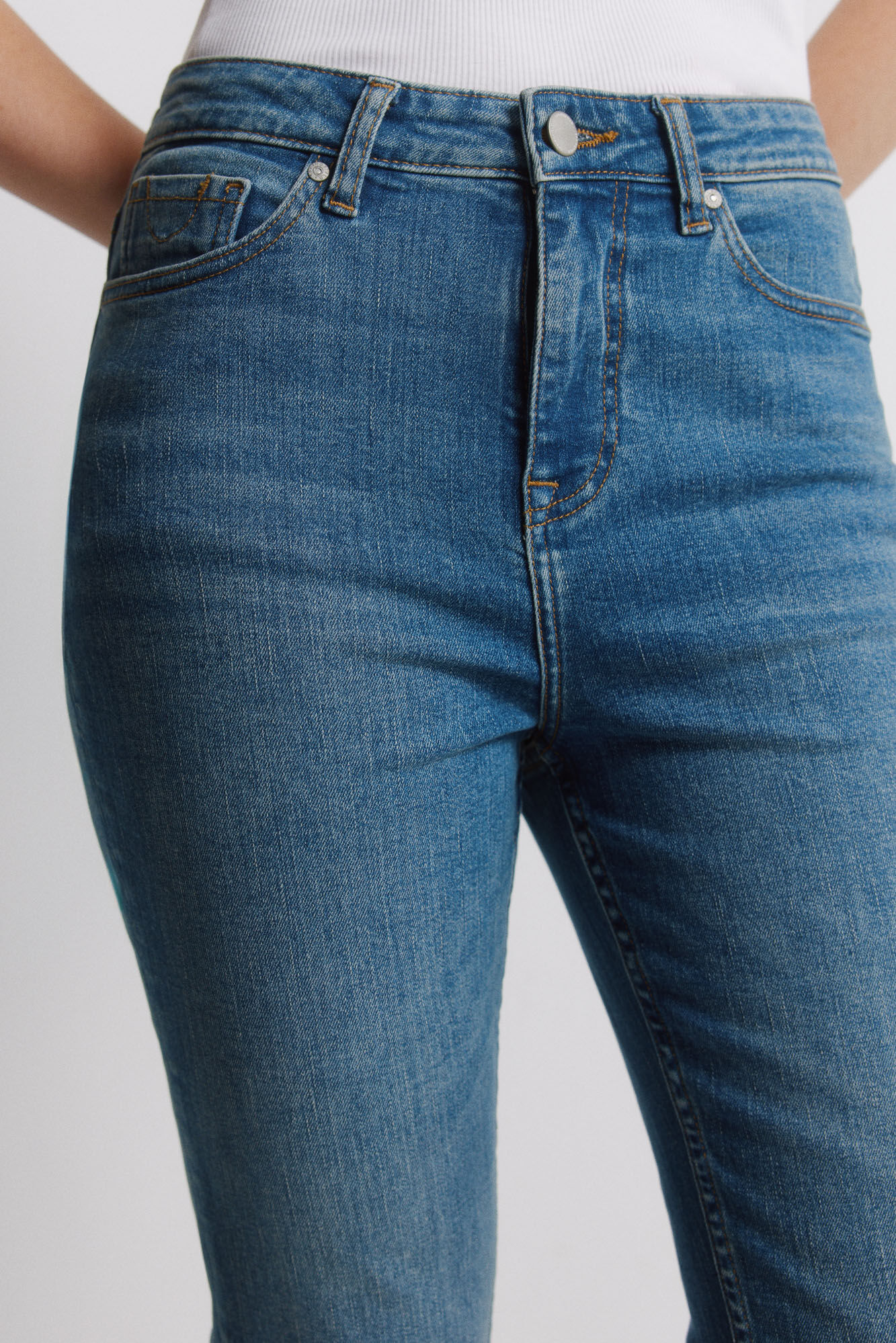 Springfield Jeans de corte bota azul