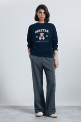 Springfield Pantalón jogger ancho gris