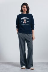 Springfield Pantalón jogger ancho gris