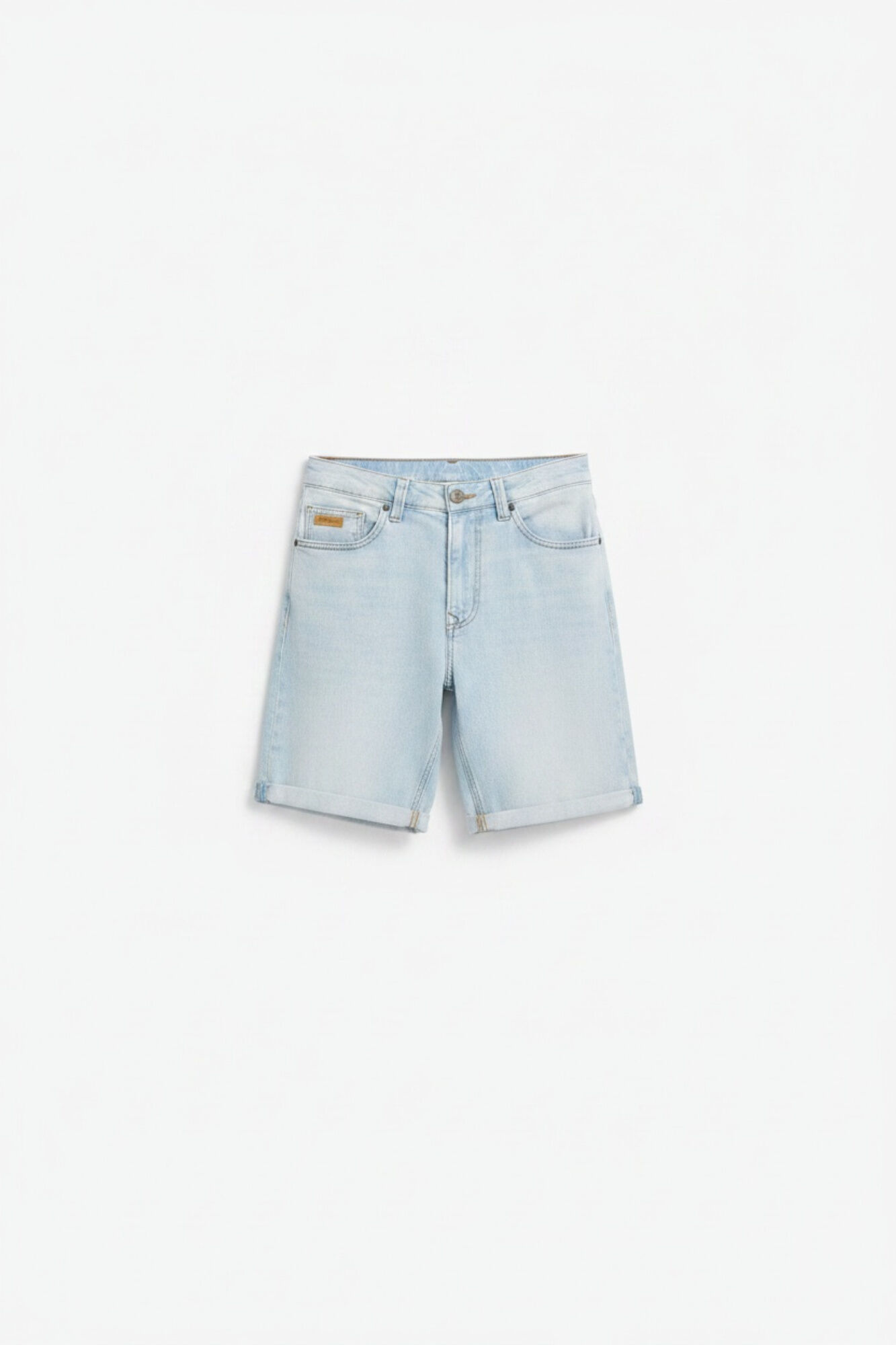Springfield Bermudas de mezclilla ultra ligera slim fit azul