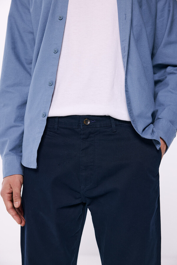 Springfield Pantalón chino regular fit marino