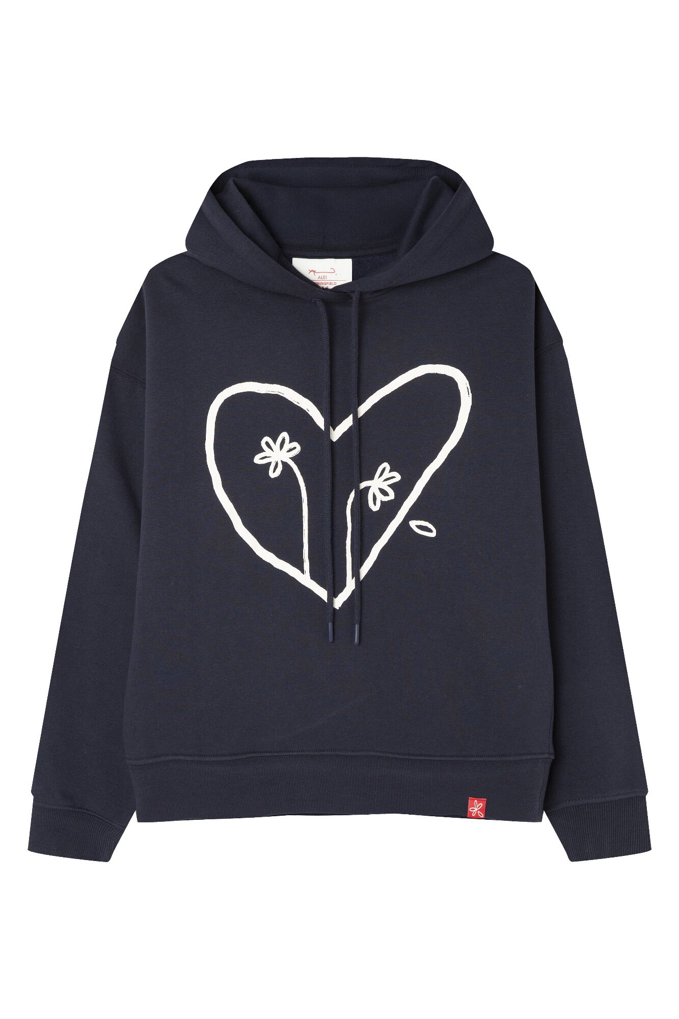 Springfield Sudadera dos flores negro