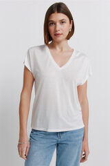 Springfield Playera manga murci&eacute;lago blanco