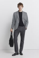 Springfield Pantal&oacute;n chino microestampado slim fit gris