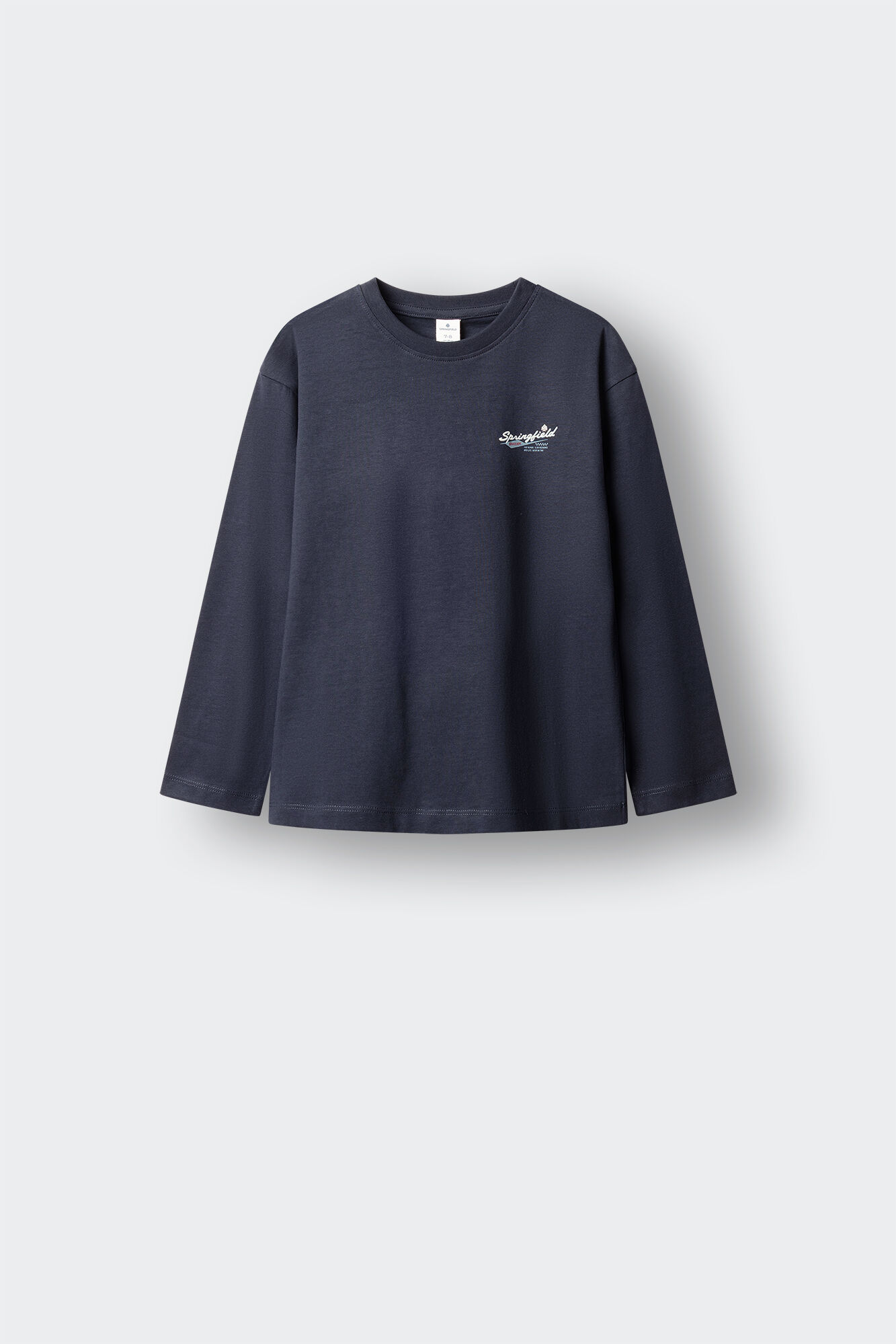 Springfield Kids Playera manga larga con logo Springfield para ni&ntilde;o