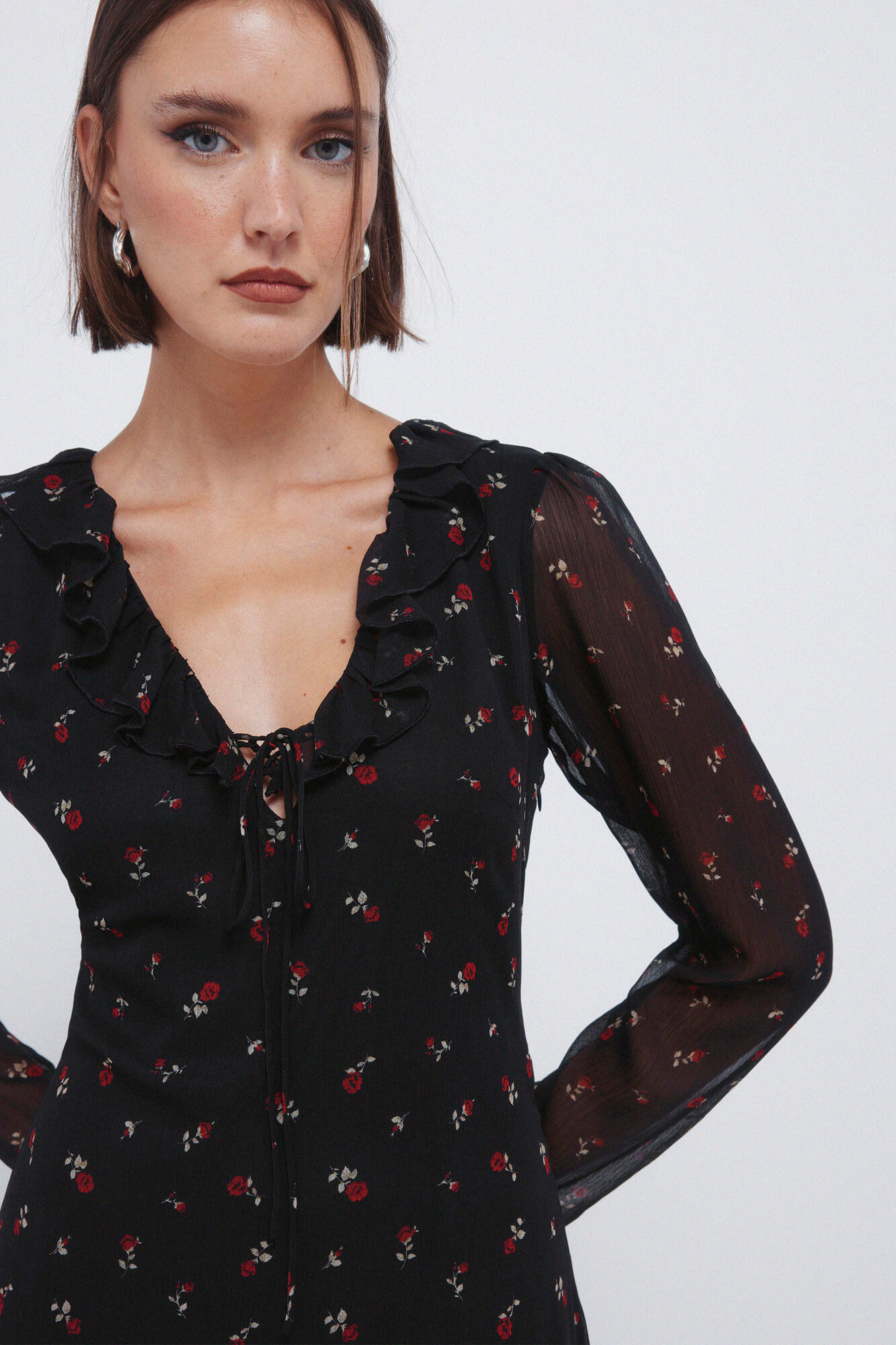 Springfield Vestido midi con escote