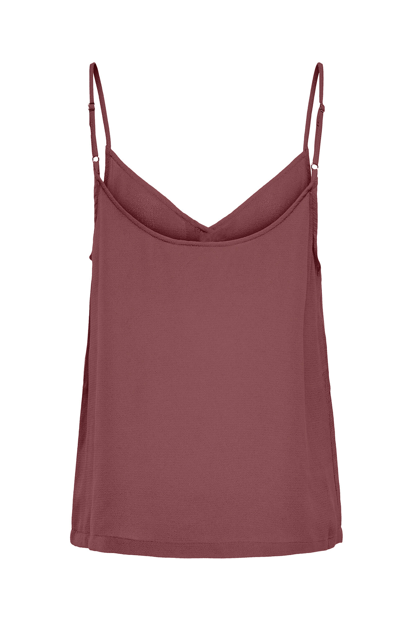 Only Camiseta regular fit tirantes fucsia