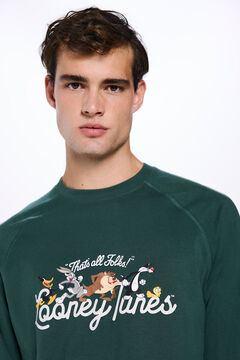 Springfield Pijama largo Looney Tunes verde