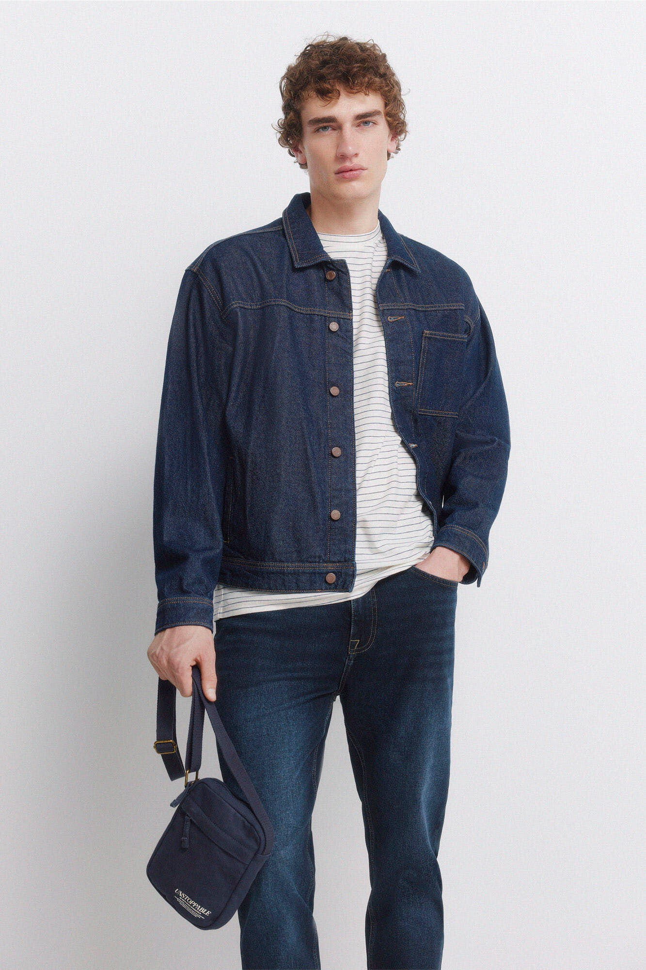 Springfield Jeans lavado oscuro slim fit marino