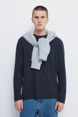 Springfield Camiseta doble tejido waffle azul