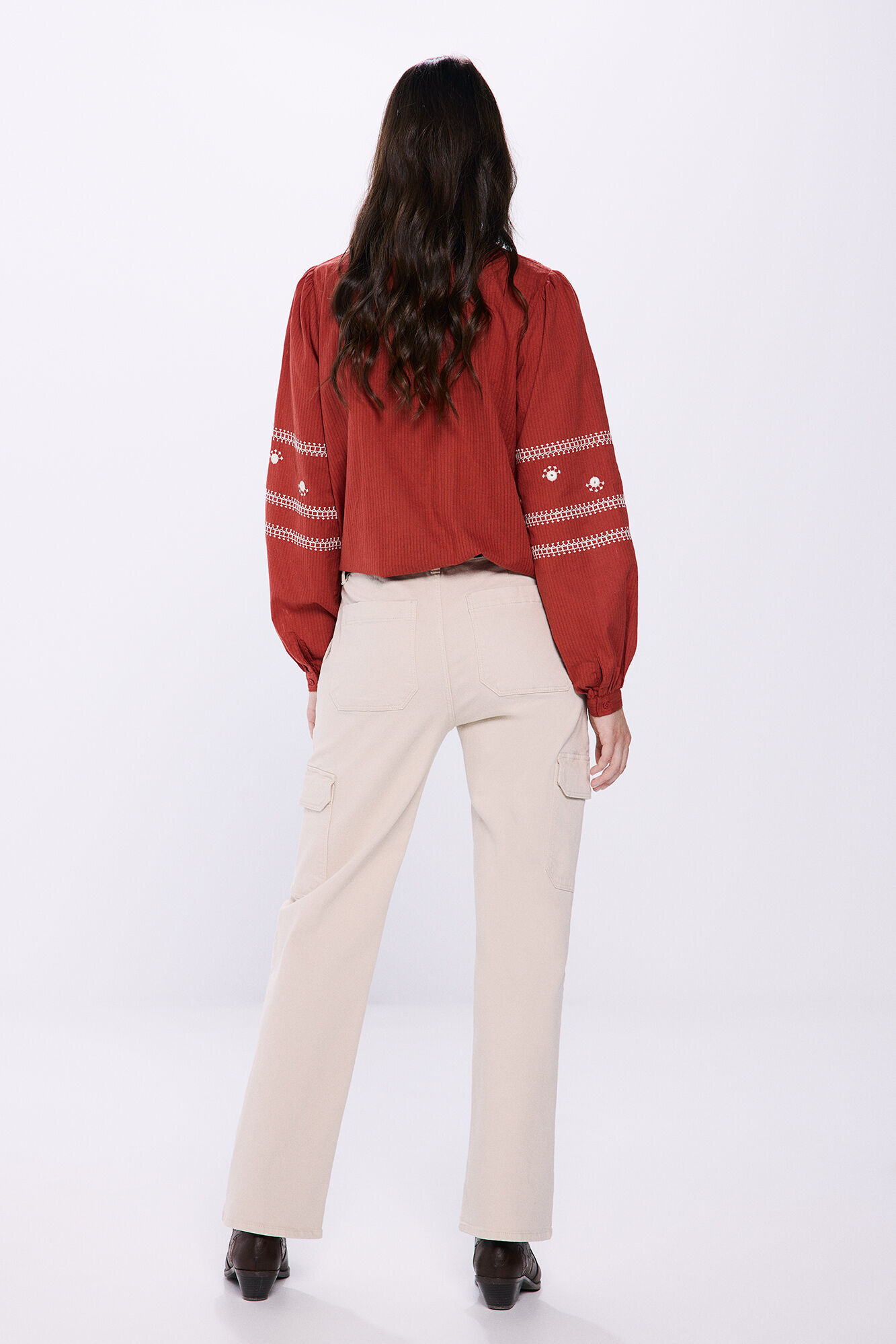 Springfield Pantal&oacute;n cargo algod&oacute;n beige