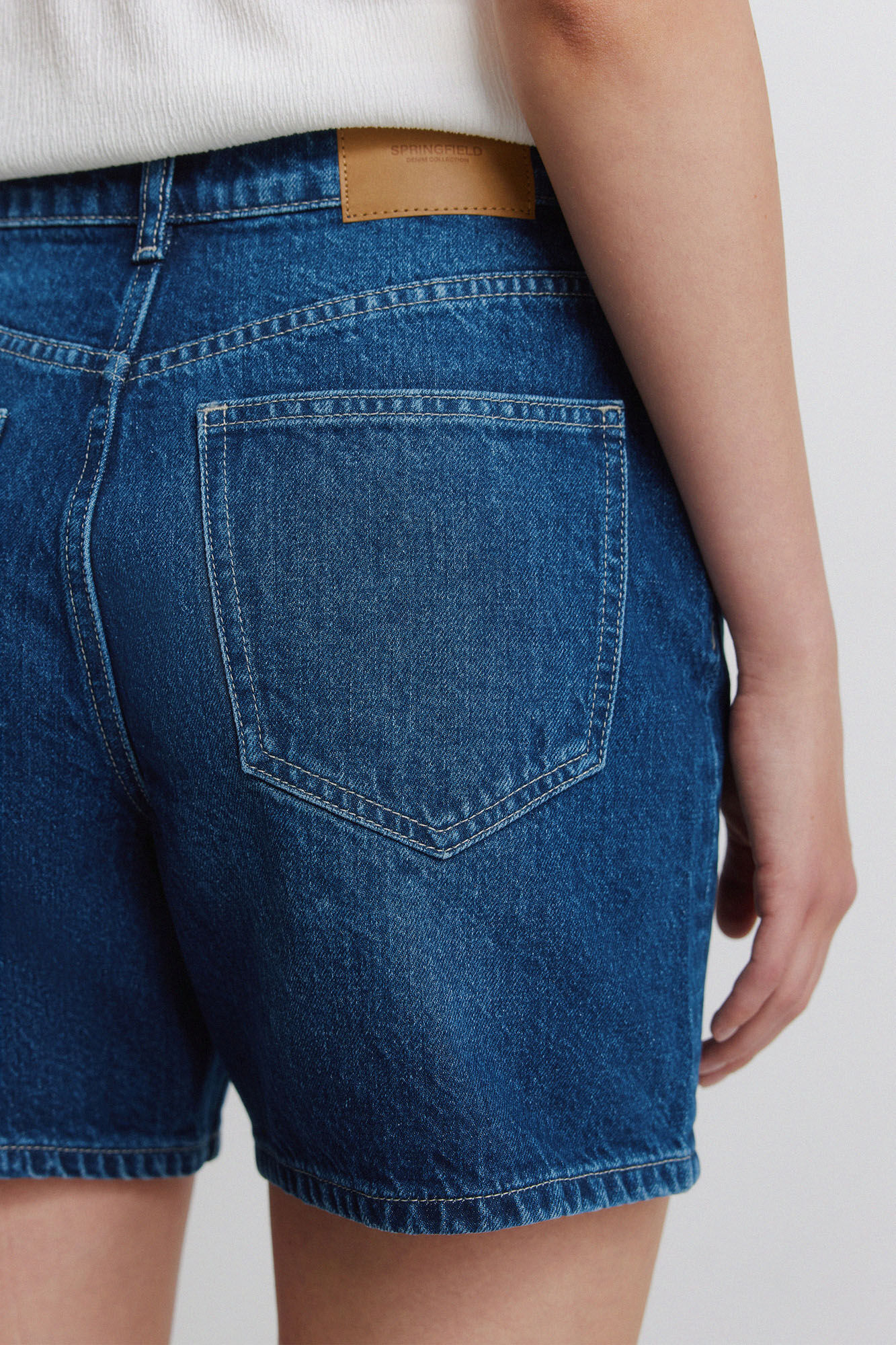 Springfield Bermudas de mezclilla azul