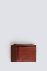 Springfield Monedero tarjetero de efecto piel bicolor nude