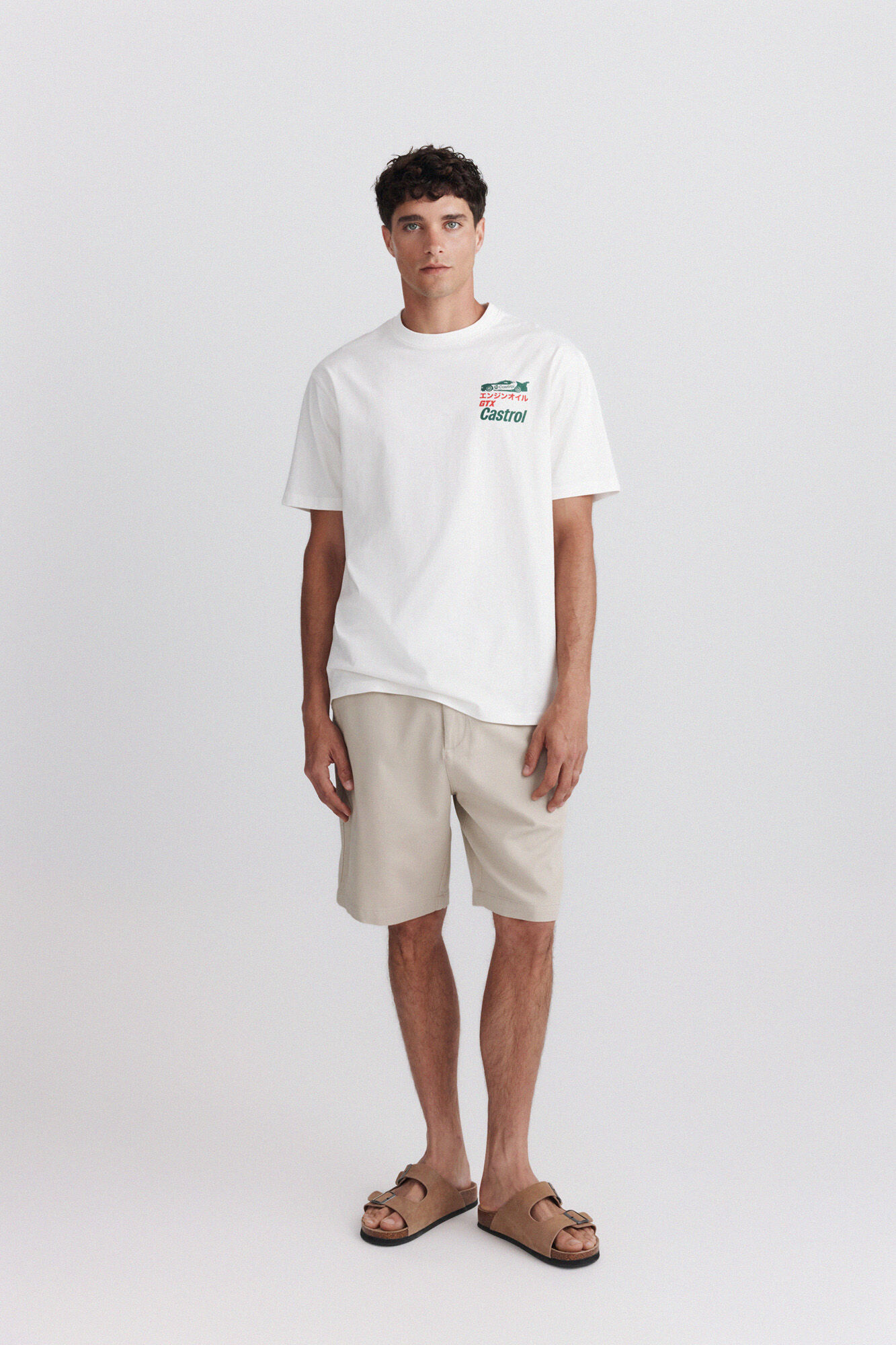 Springfield Playera Castrol Gtx marfil