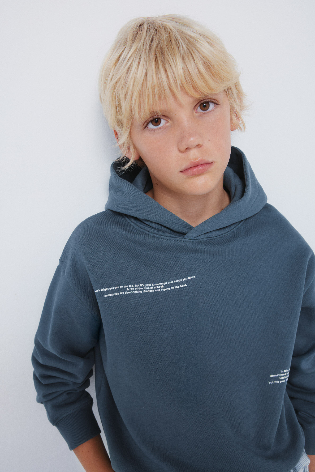 Springfield Kids Sudadera con capucha para ni&ntilde;os azul