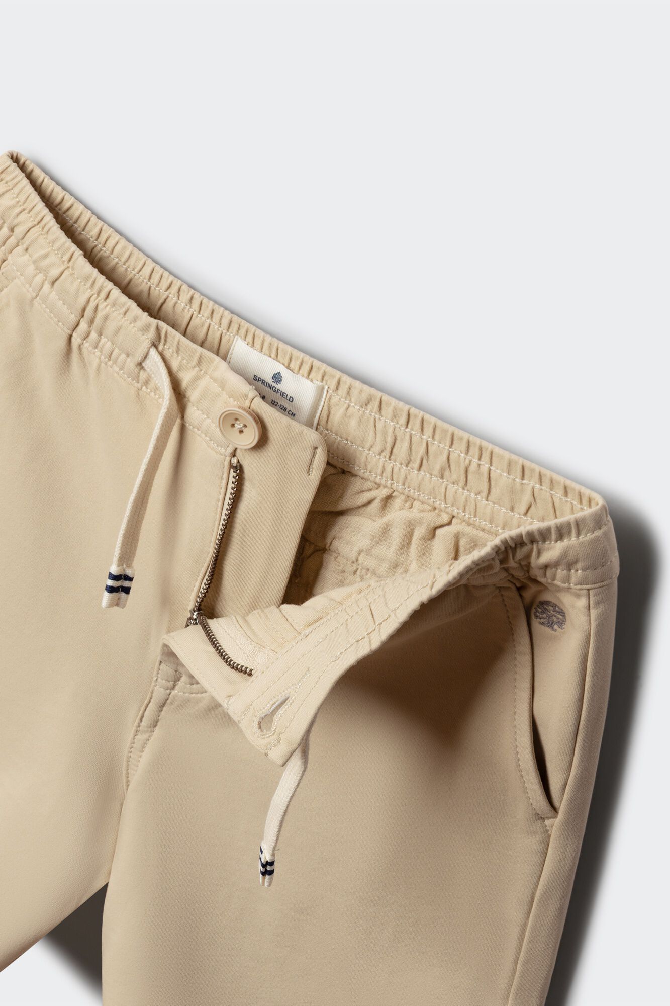 Springfield Kids Bermudas chino de punto para ni&ntilde;o beige