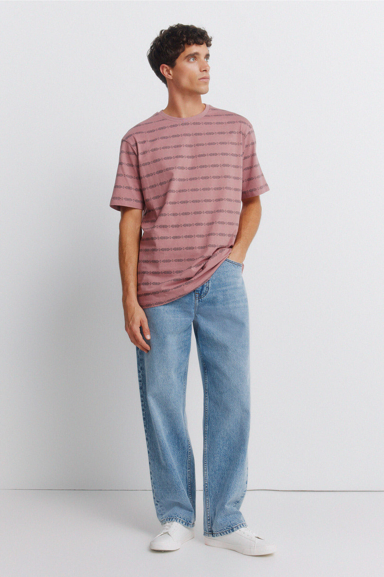 Springfield Playera Aop &eacute;tnica naranja