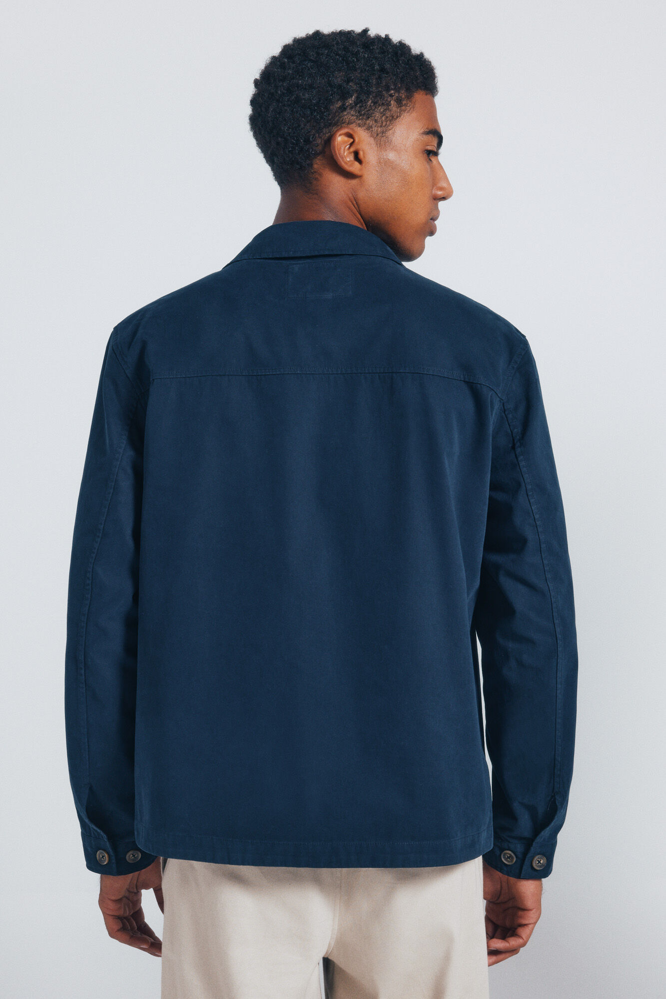 Springfield Sobrecamisa de algod&oacute;n azul