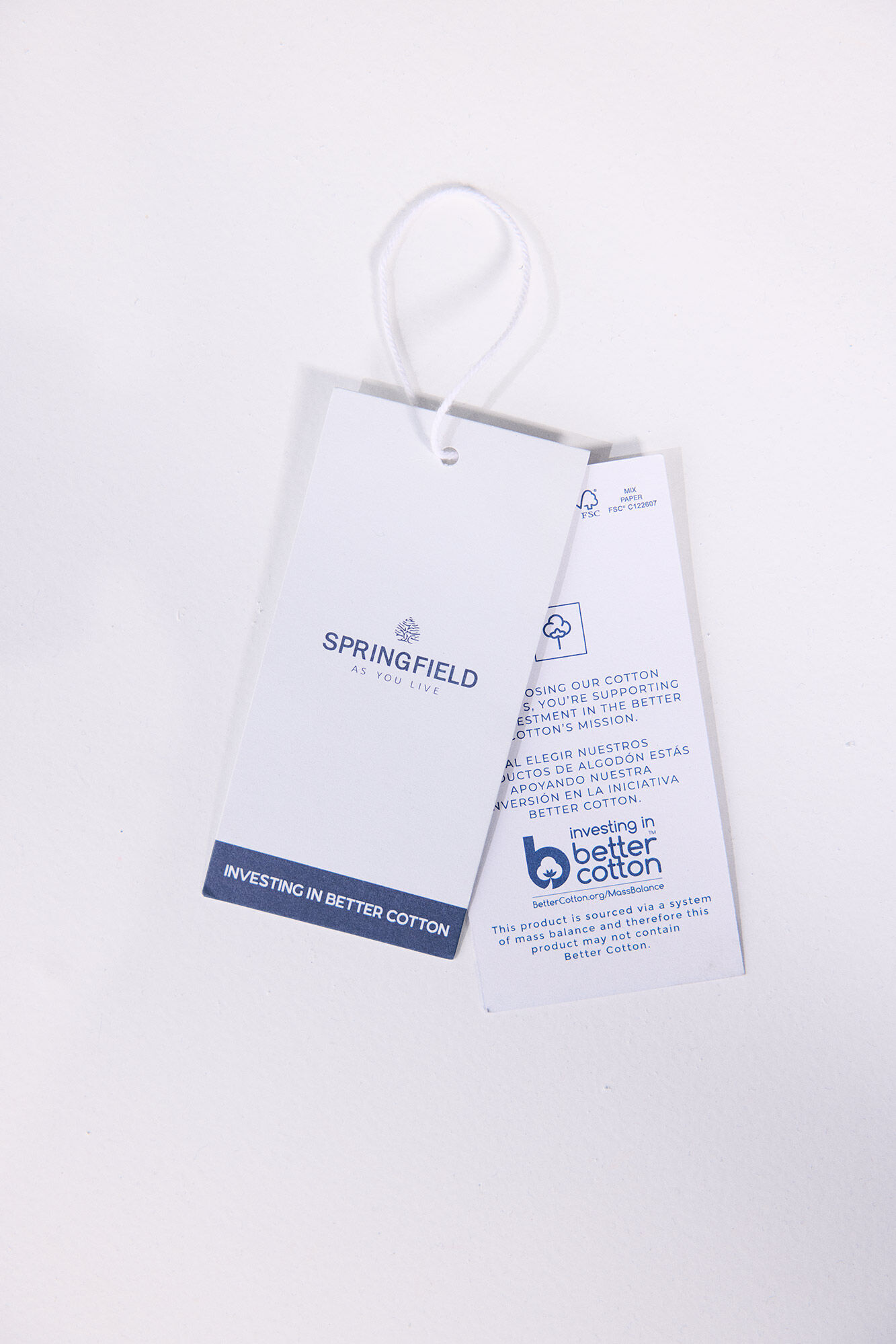 Springfield Camisa estrellas algod&oacute;n azul mezcla