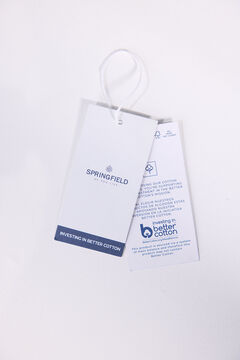 Springfield Camisa estrellas algodón azul mezcla