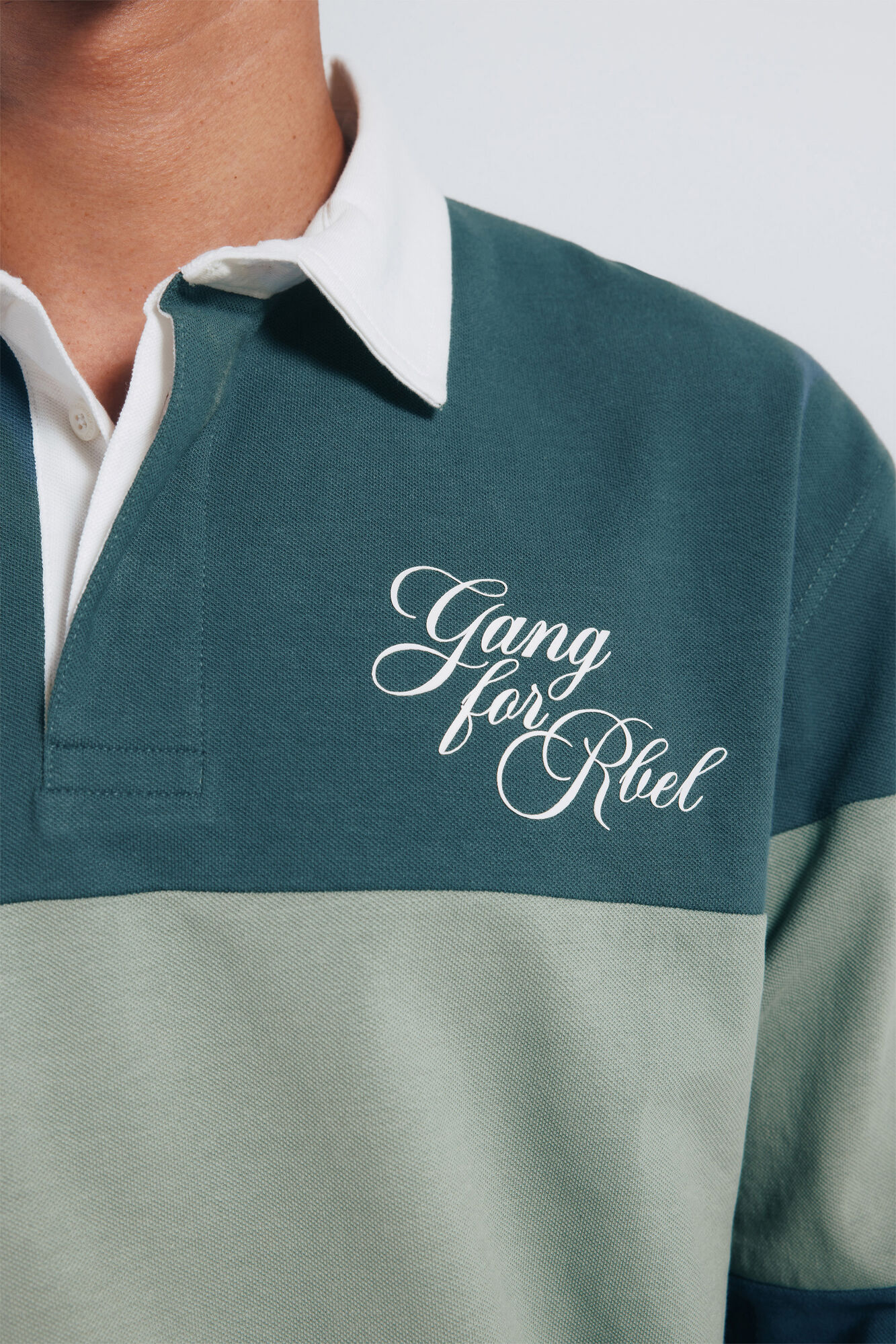 Springfield Polo rugby manga larga azul
