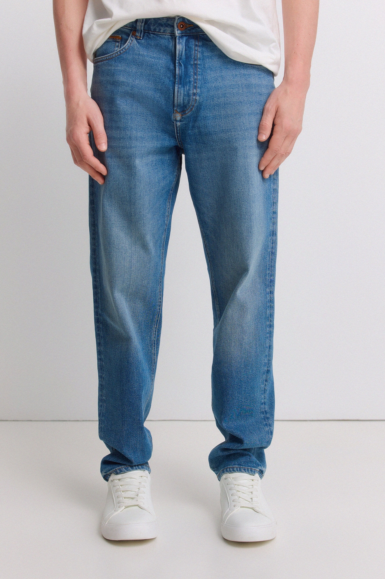 Springfield Jeans lavado medio sobrete&ntilde;ido regular fit azul