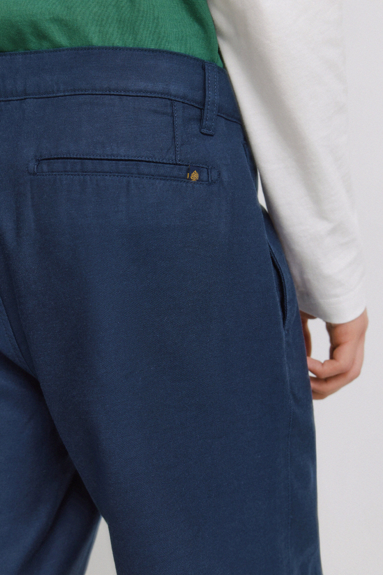 Springfield Bermudas ligeras de ajuste c&oacute;modo azulado