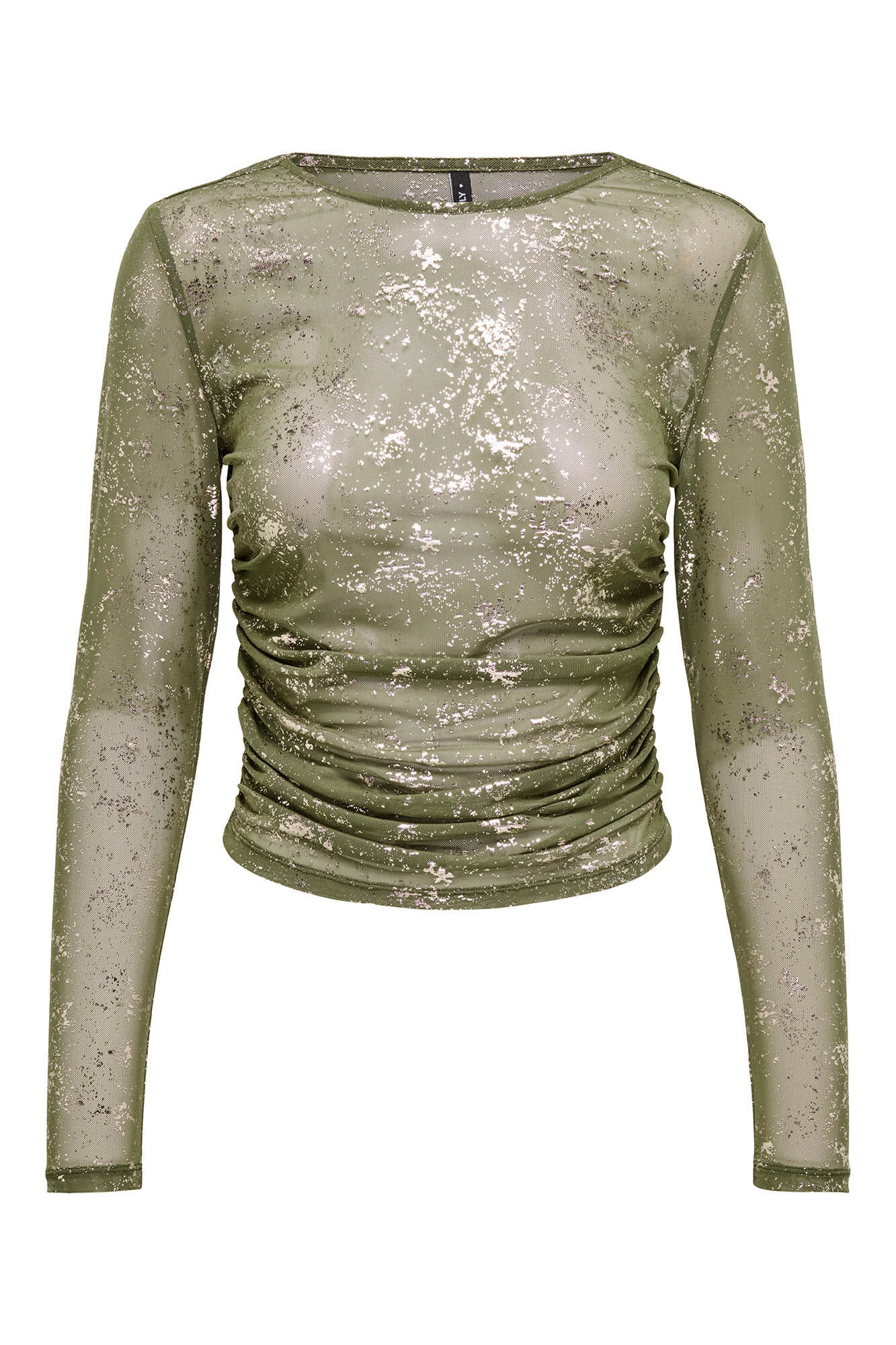 Only Top de brillo manga larga  caza oscuro