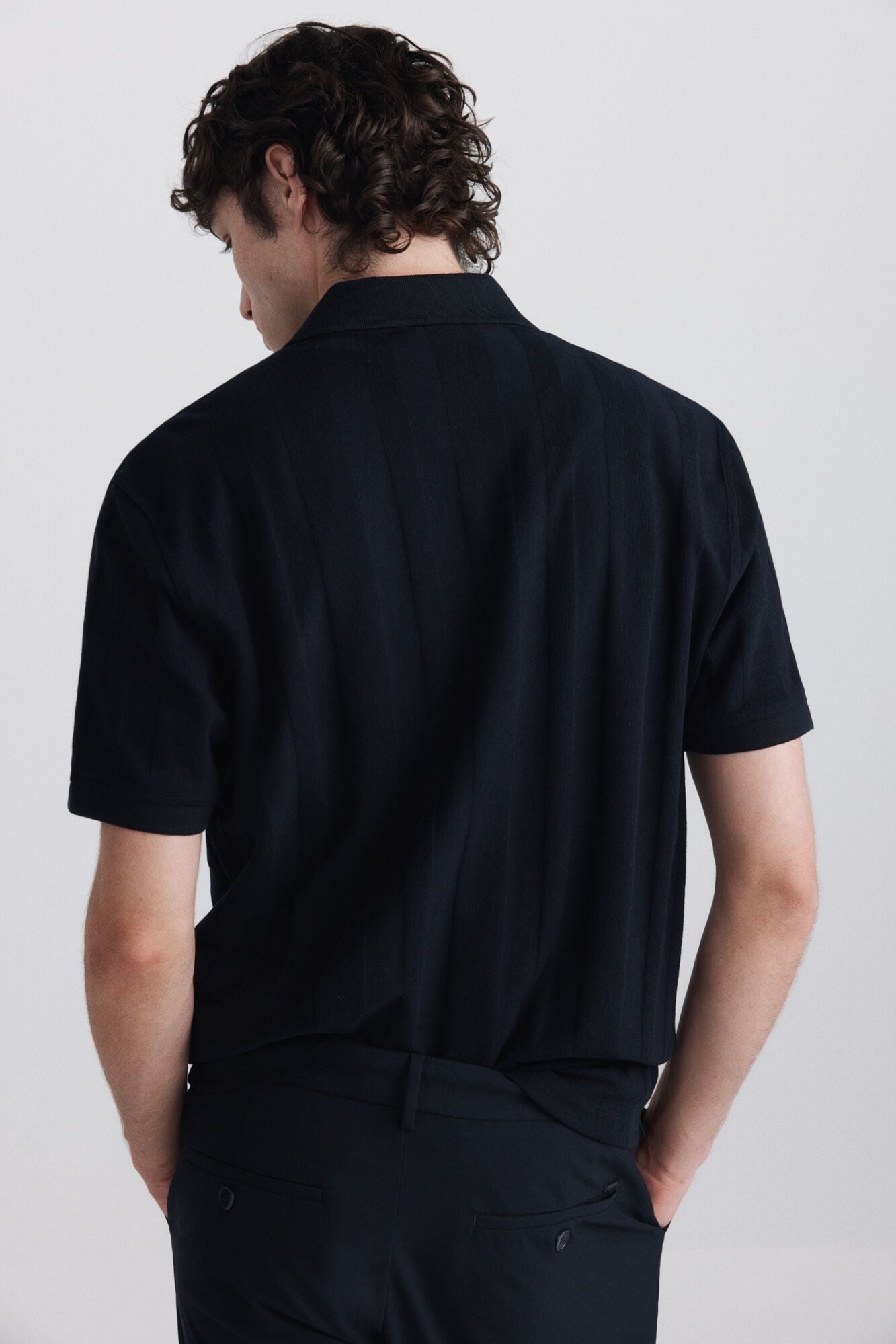 Springfield Polo de tejido regular fit marino