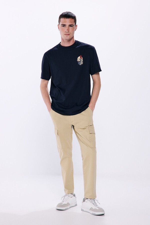 Springfield Playera ramen azul