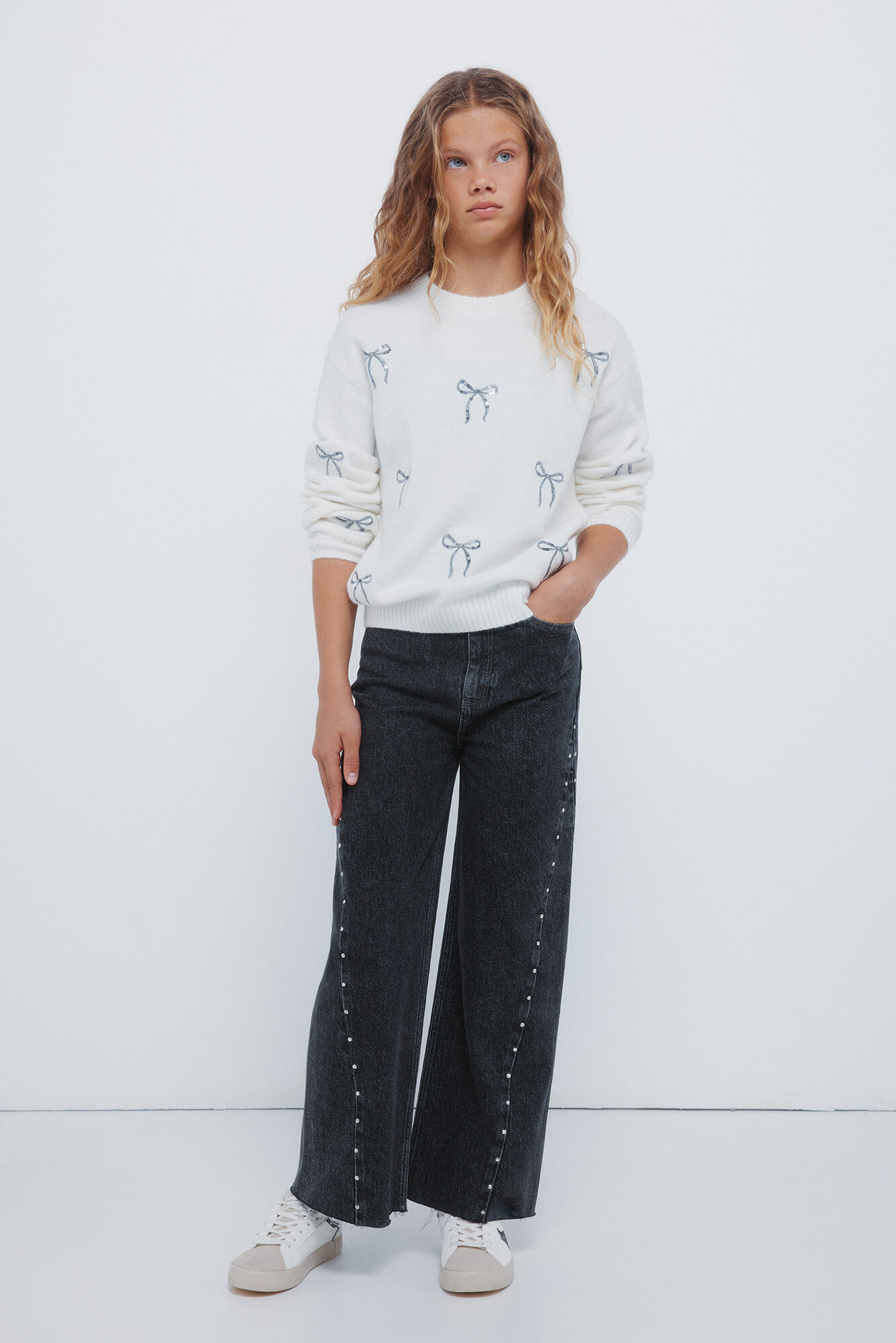 Springfield Kids Jersey de lazo para ni&ntilde;a marfil