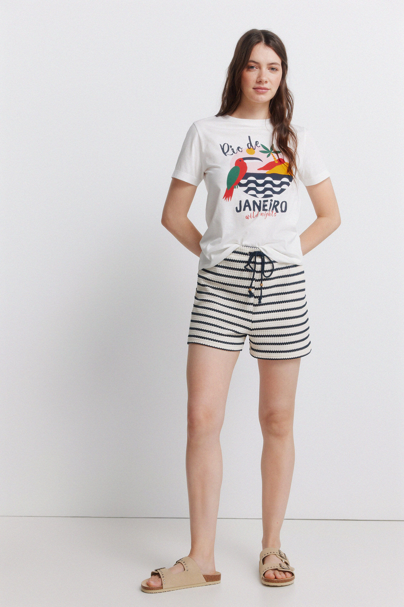 Springfield Playera "rio de janeiro" blanco