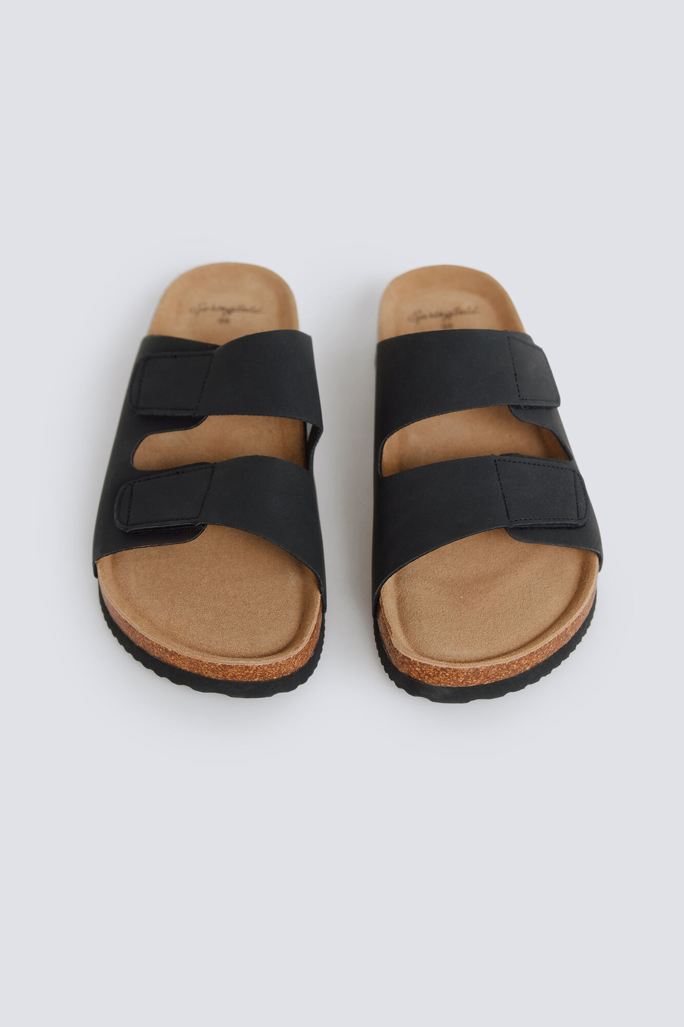 Springfield Sandalia de doble tira con velcro