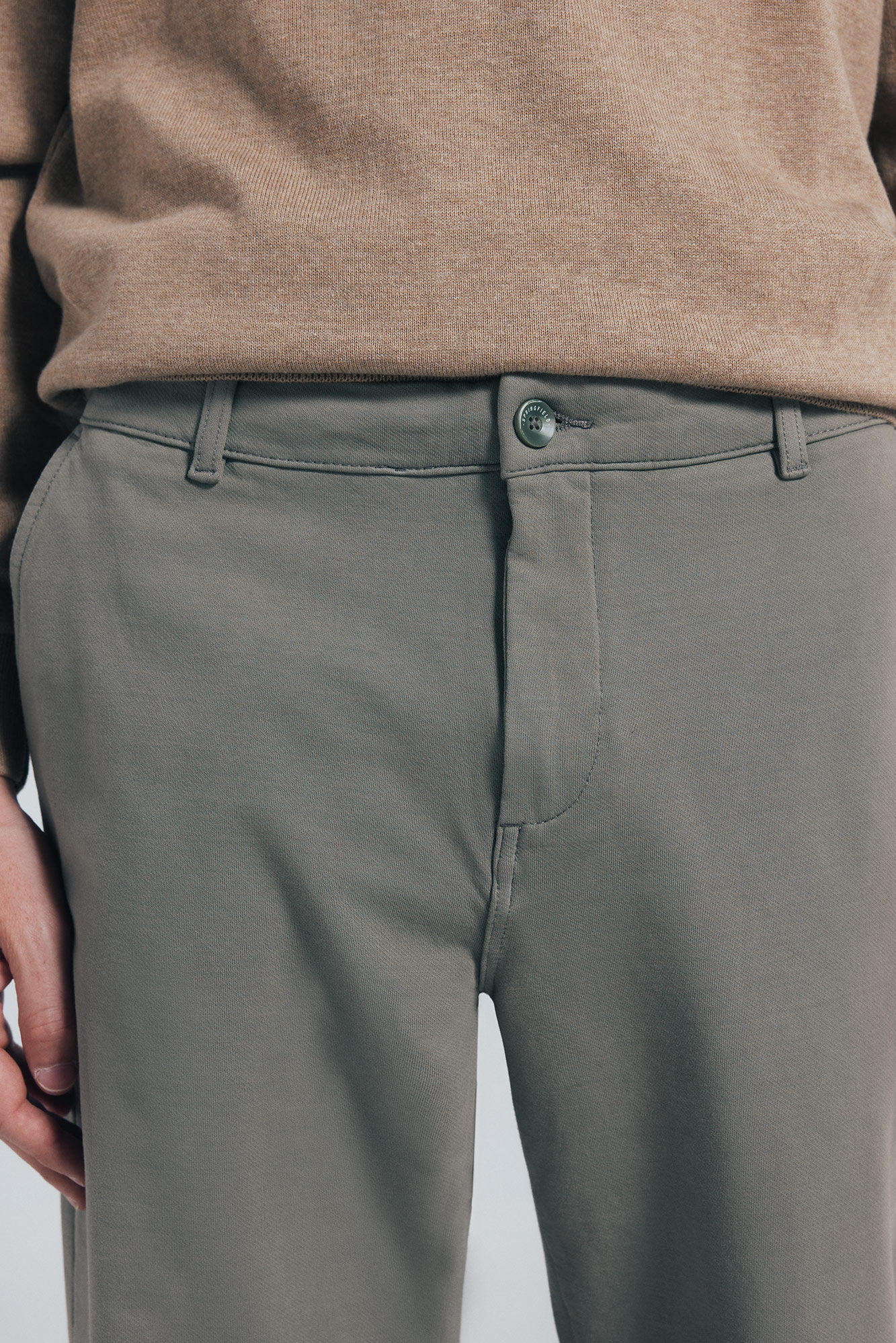 Springfield Pantal&oacute;n chino comfort slim fit kaki