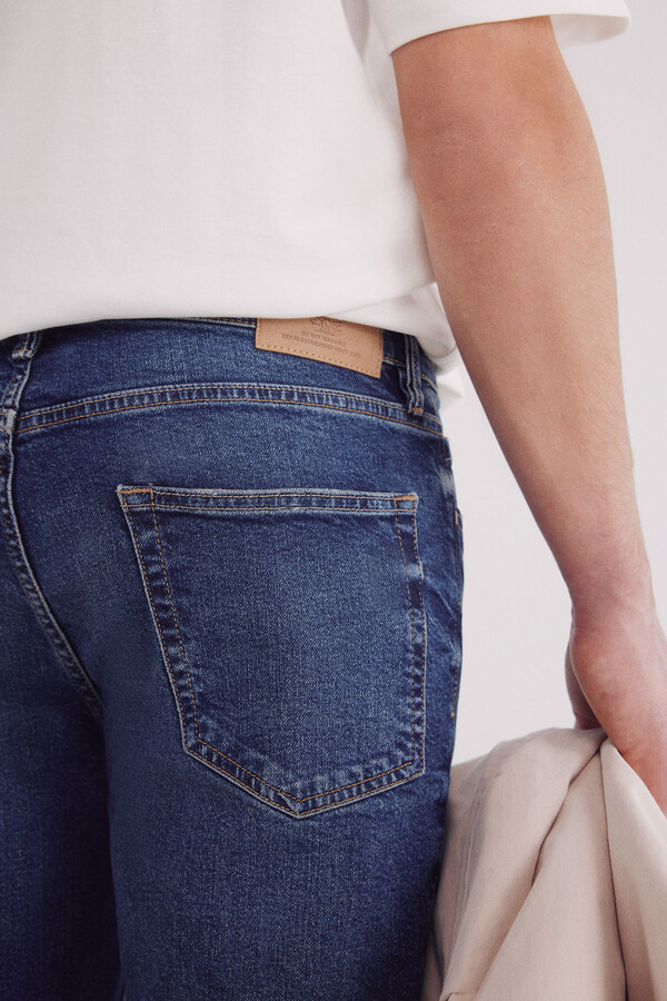 Springfield Jeans slim fit turquesa